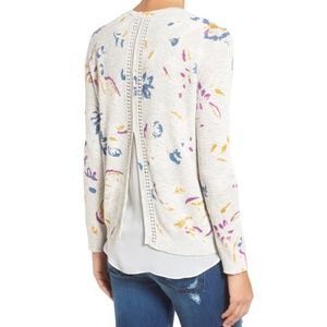 🦋2/$40 Lucky Brand Floral Crewneck Sweater